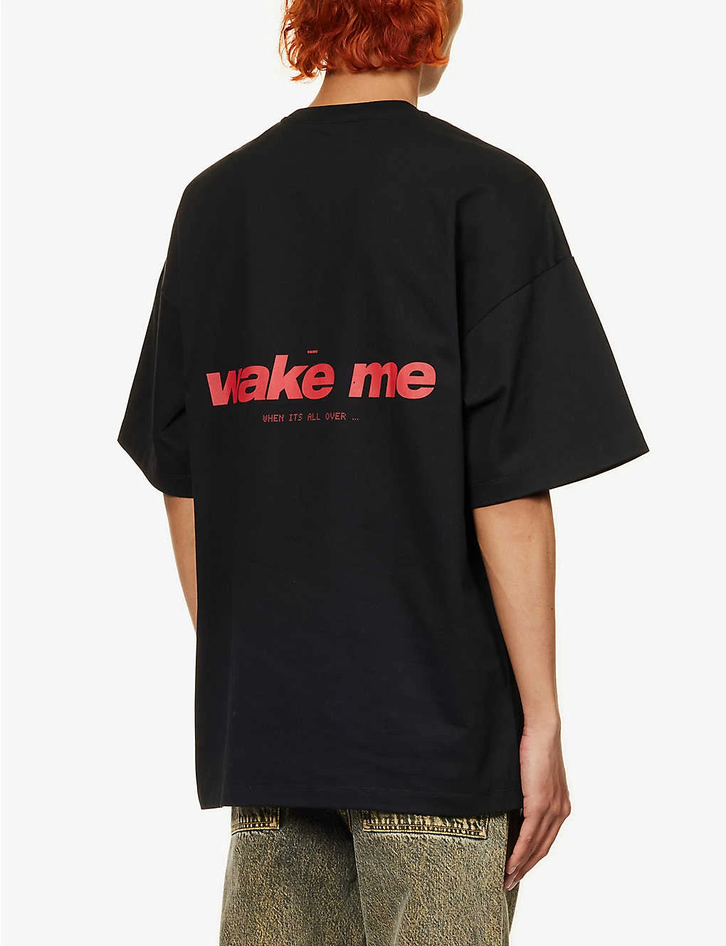 OAMC Wake Graphic-print Regular-fit Organic Cotton-jersey T-shirt - Image 4