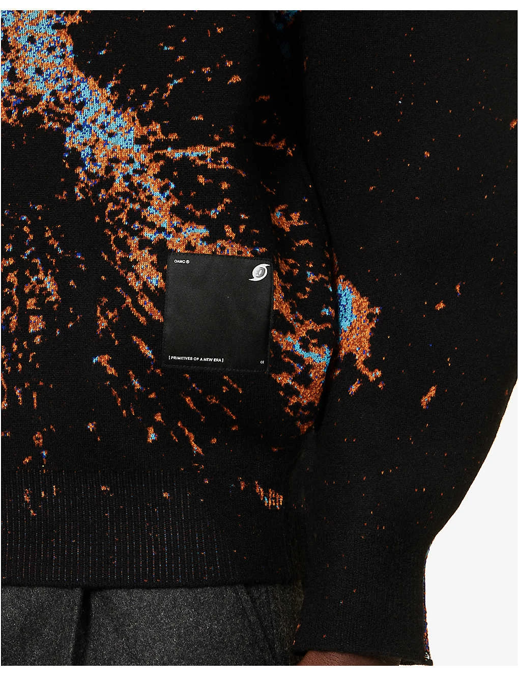 OAMC Radar Abstract-print Relaxed-fit Wool-blend Sweatshirt - Image 5