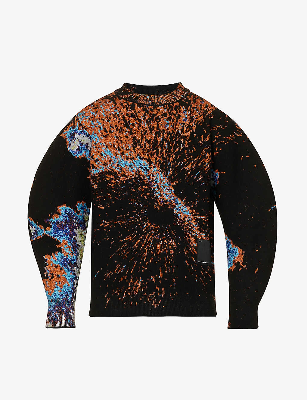OAMC Radar Abstract-print Relaxed-fit Wool-blend Sweatshirt