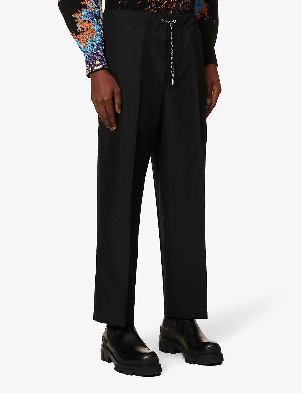 OAMC Base Drawstring-waistband Straight-leg Woven Trousers - Image 3