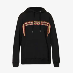 Lanvin Embroidered-panel Oversized-fit Cotton-jersey Hoody