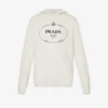 Prada Logo Graphic-print Cotton-jersey Hoody