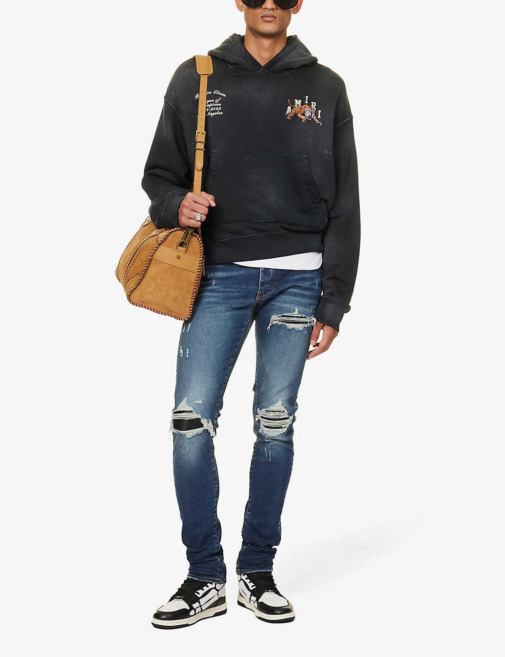 Amiri Tiger Graphic-print Cotton-jersey Hoody - Image 2