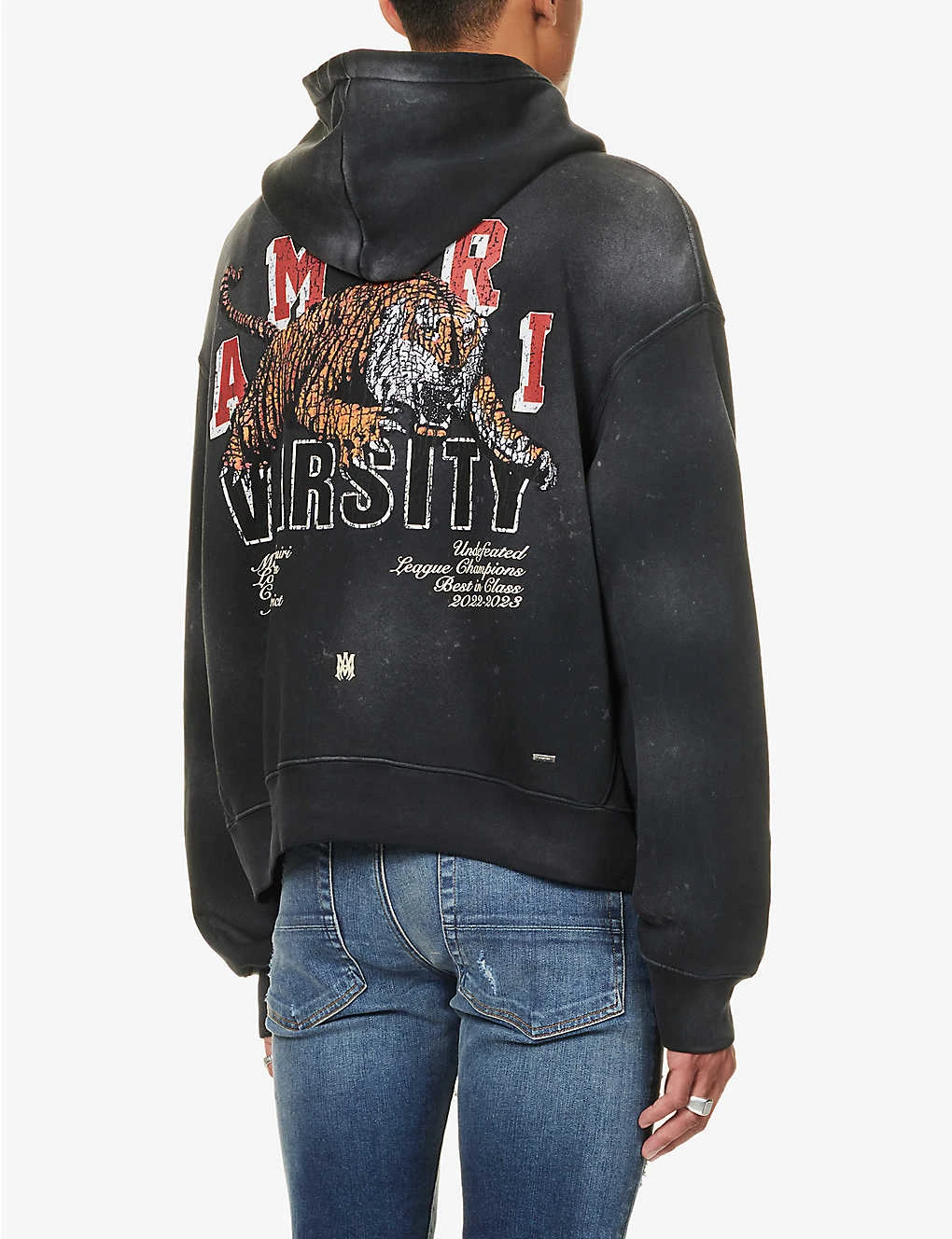 Amiri Tiger Graphic-print Cotton-jersey Hoody - Image 4