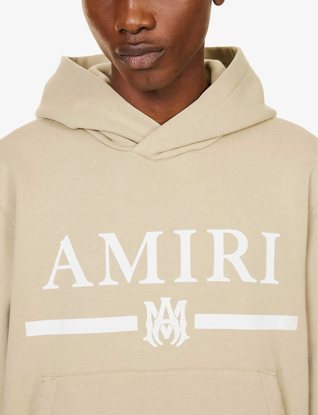 Amiri Bar Graphic-print Cotton-jersey Hoody - Image 5