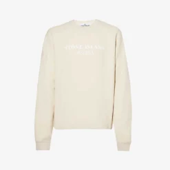Stone Island Marina Logo-print Relaxed-fit Cotton-jersey Sweatshirt