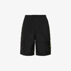 Stone Island Cargo Logo-badge Woven Shorts