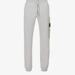 Stone Island Brand-patch Zip-pocket Cotton-jersey Jogging Bottoms