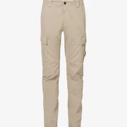Stretch Sateen Tapered-leg Stretch-cotton Cargo Trousers