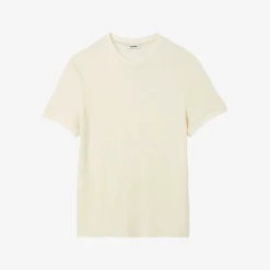 Sandro Silvio Round-neck Relaxed-fit Woven T-shirt