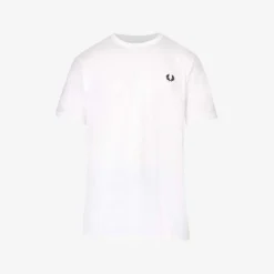 Fred Perry Ringer Brand-embroidered Cotton-jersey T-shirt