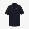 Fred Perry Logo-embroidered Chest-pocket Cotton-poplin Shirt