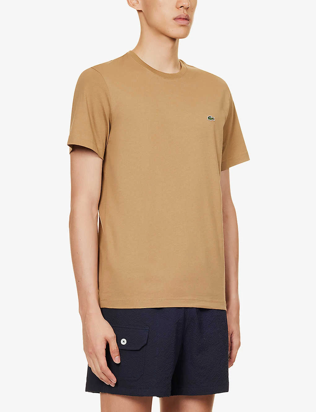 Lacoste Essentials Logo-appliquéd Cotton-jersey T-shirt - Image 3
