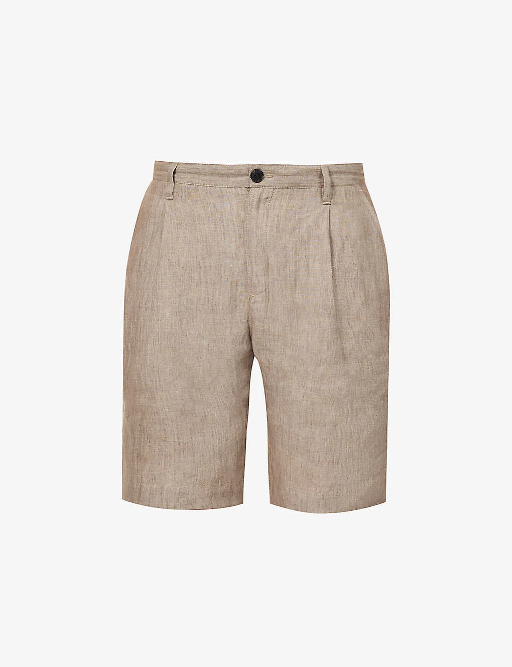 Sunspel Pleated Slip-pocket Linen Shorts