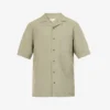 Sunspel Camp-collar Short-sleeved Cotton-blend Shirt