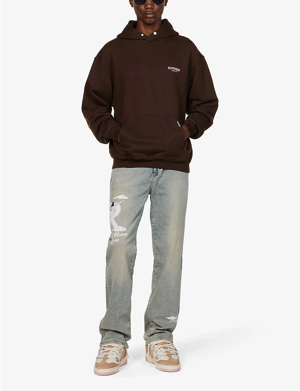 Represent Owners' Club Graphic-print Cotton-jersey Hoody - Image 2