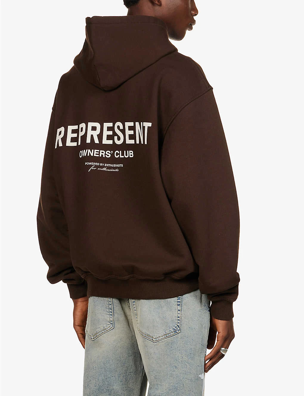 Represent Owners' Club Graphic-print Cotton-jersey Hoody - Image 4