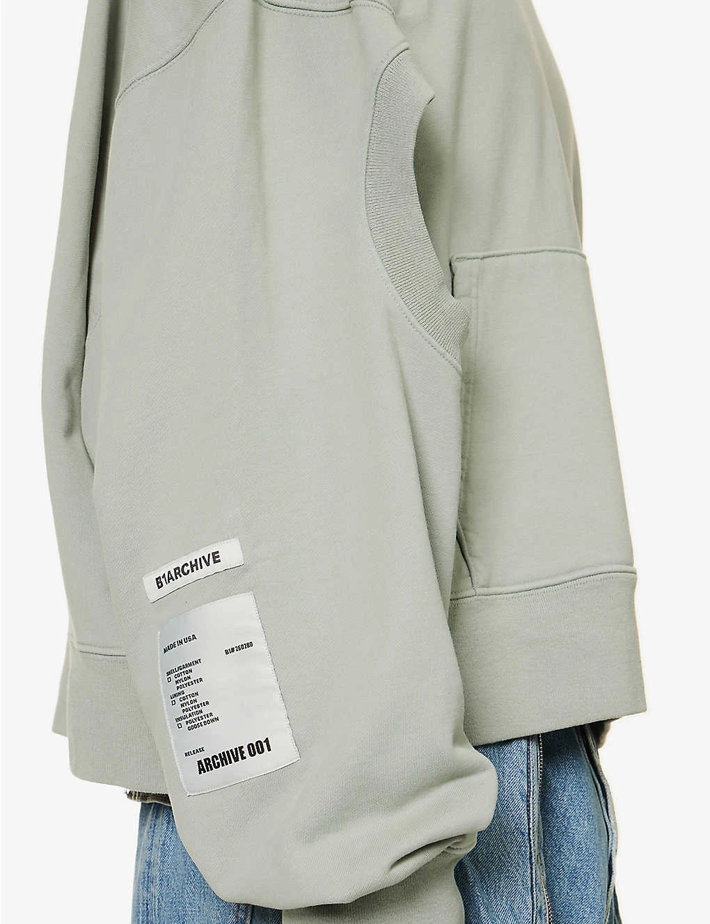 Brand-embellished Cut-out Boxy-fit Cotton-jersey Hoody - Image 5