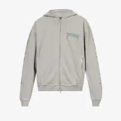 Represent Rock Branded-print Cotton-jersey Hoody