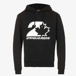 DSQUARED2 Brand-print Regular-fit Cotton-jersey Hoody