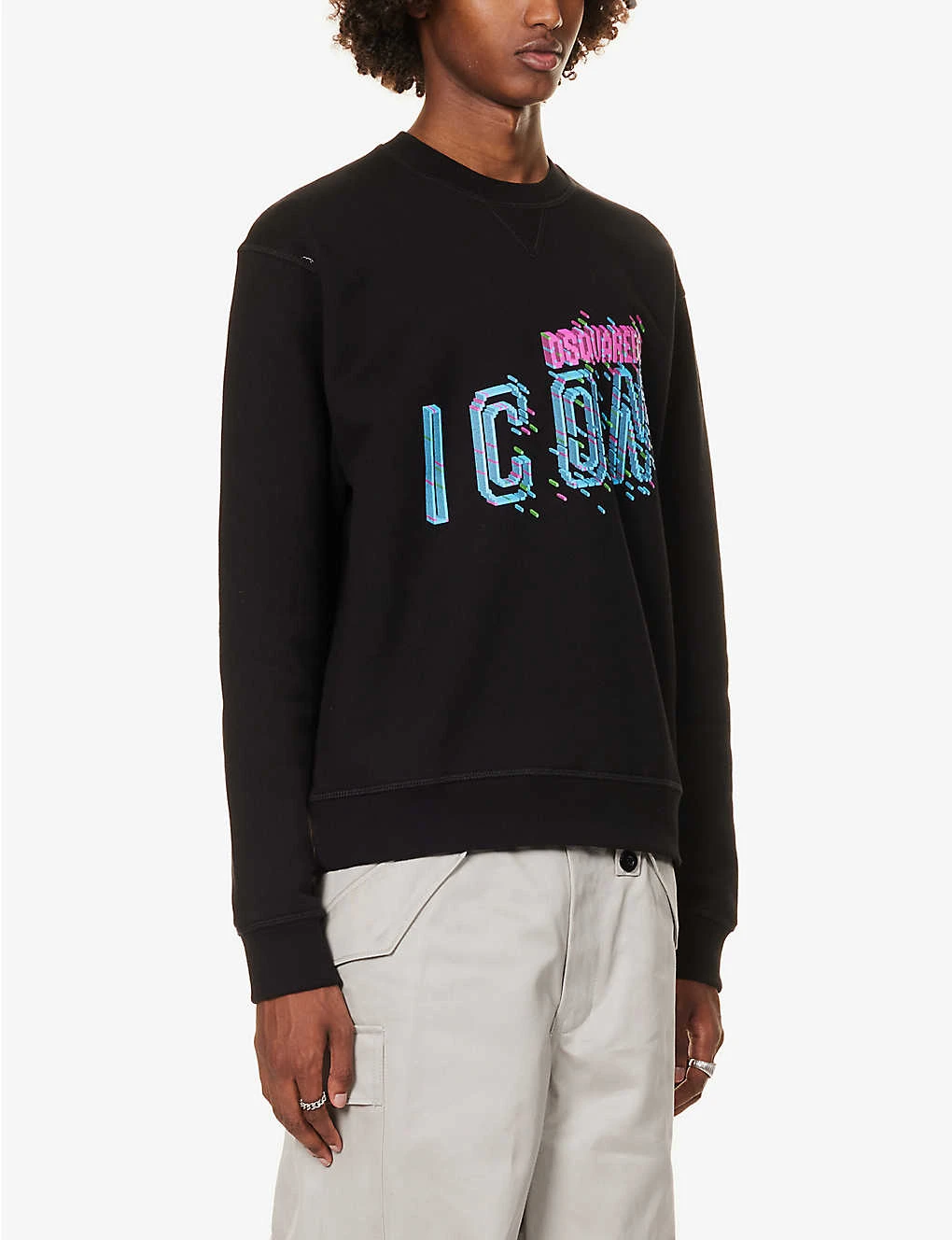 DSQUARED2 Icon Logo-print Cotton-jersey Sweatshirt - Image 3