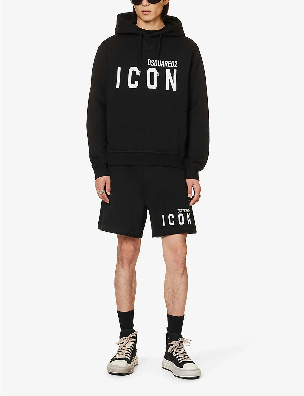 DSQUARED2 Icon Logo-print Cotton-jersey Shorts - Image 2