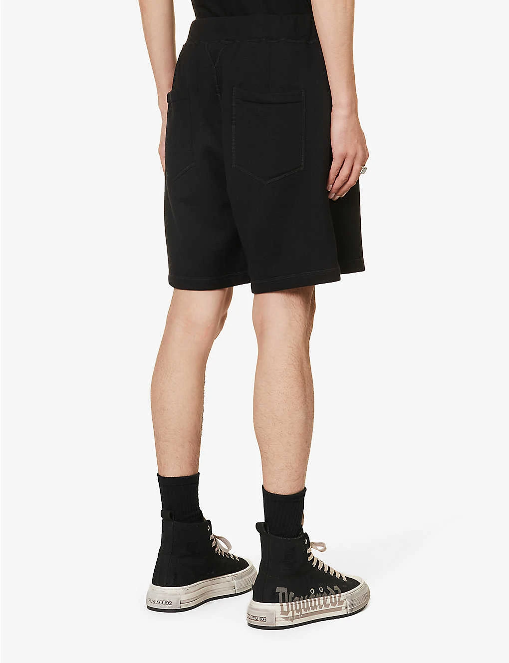 DSQUARED2 Icon Logo-print Cotton-jersey Shorts - Image 4