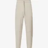 Emporio Armani Drawstring-waist Tapered-leg Mid-rise Cotton-blend Jogging Bottoms