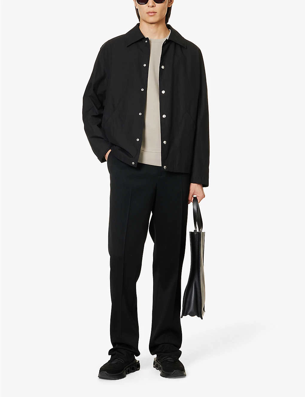 Emporio Armani Logo-print Cotton-blend Jersey Hoody - Image 2