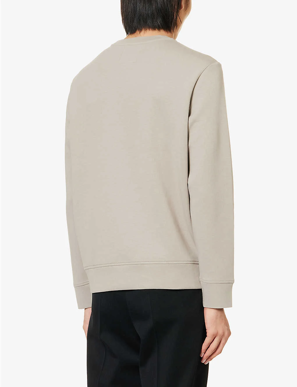 Emporio Armani Logo-print Cotton-blend Jersey Hoody - Image 4