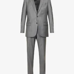 Emporio Armani Single-breasted Regular-fit Wool Suit