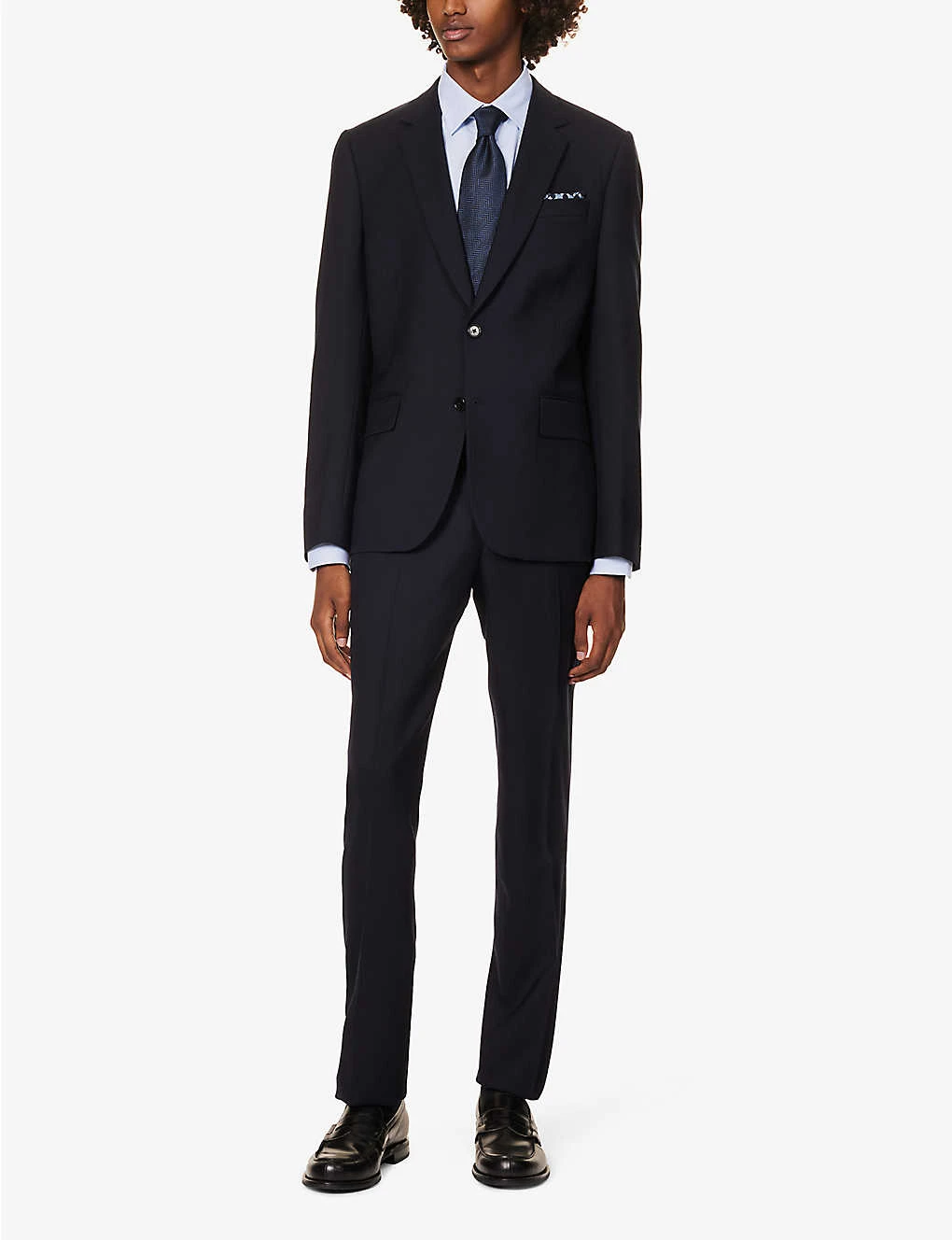 Emporio Armani Pleated-cuff Regular-fit Stretch-cotton Shirt - Image 2