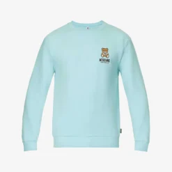 MOSCHINO Toy Bear Graphic-print Stretch-cotton Pyjama Top