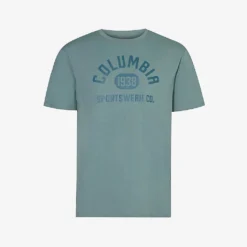 Columbia Graphic-print Crewneck Organic-cotton T-shirt