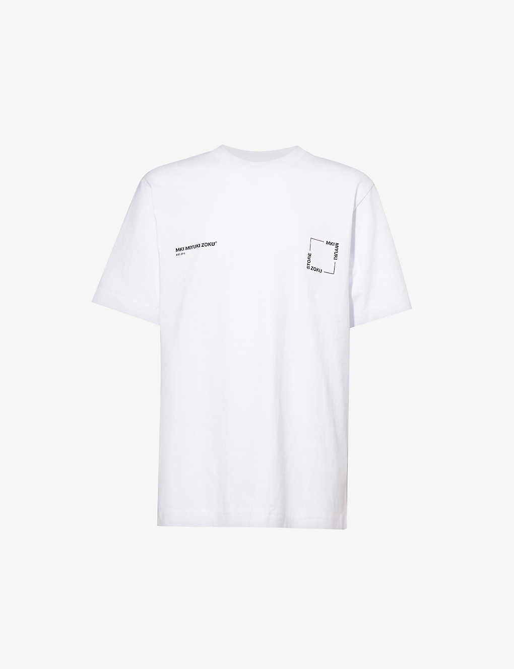 Square Logo-print Organic Cotton-jersey T-shirt