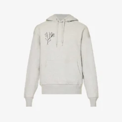 Floral Graphic-print Organic-cotton And Recycled-polyester-blend Hoody